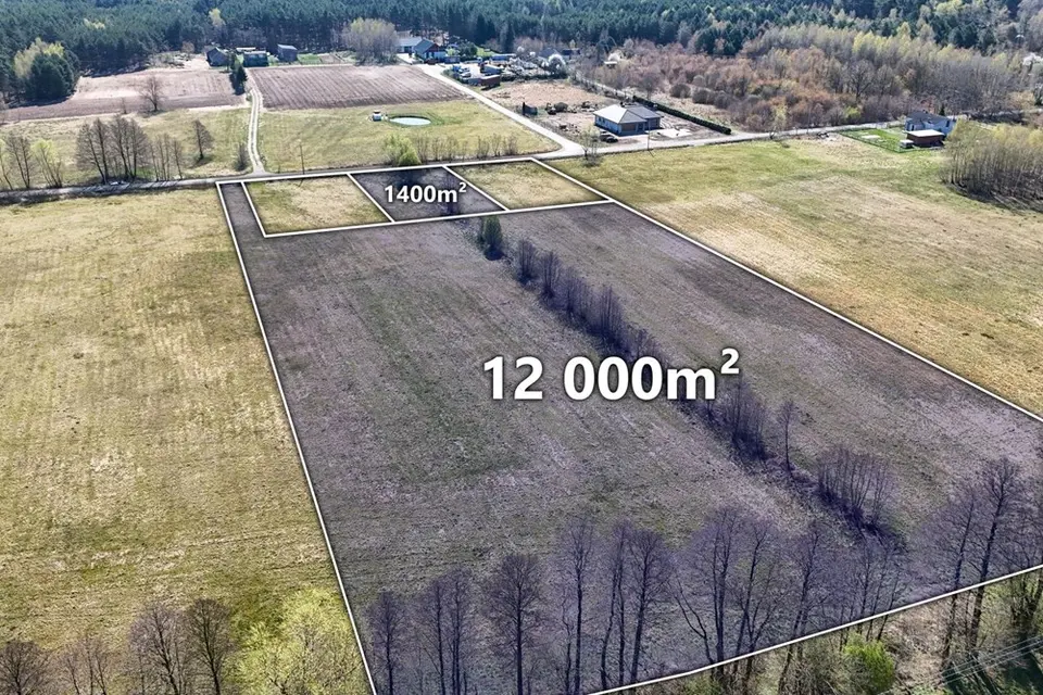 Na sprzedaż teren o łącznej powierzchni 13 400 m2, położony w miejscowości Ładne, gm.