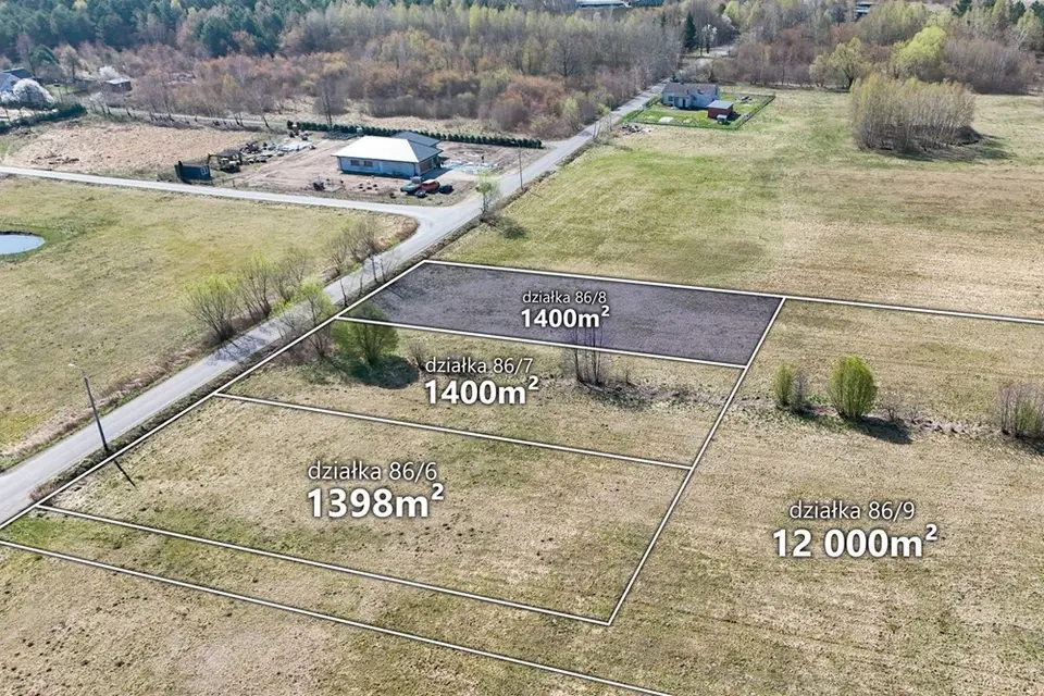 Na sprzedaż działka 1400 m2 z warunkami zabudowy, położona w miejscowości Ładne, gm.